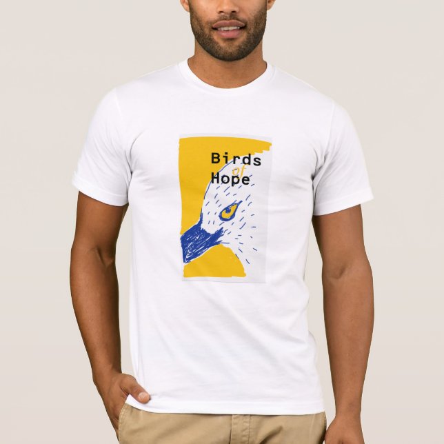 Camiseta bird of hope/blue bill (Anverso)
