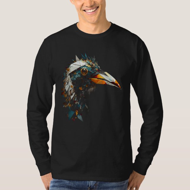Camiseta Bird Polygon Artwork  Zoo Animal Penguin (Anverso)
