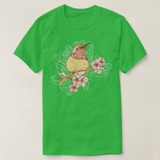 Camiseta Bird Sakura Spring  (Diseño del anverso)