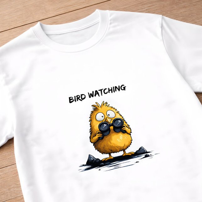 Camiseta Bird Watching Funny Cartoon Character Ironic Humor (Subido por el creador)