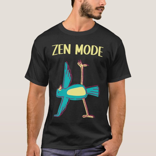 Camiseta Bird Yoga  Animals Workout Calm Zen (Anverso)