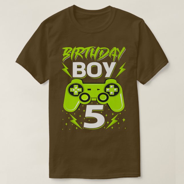 Camiseta Birday Boy 5 Video Game Controller Gamer 5Bir (Diseño del anverso)
