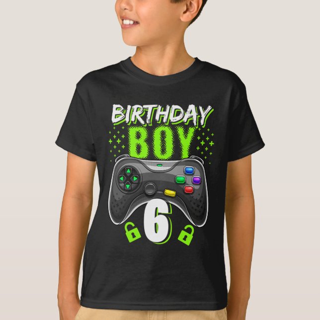 Camiseta Birday Boy 6 Video Game Controller Gamer 6Bir (Anverso)