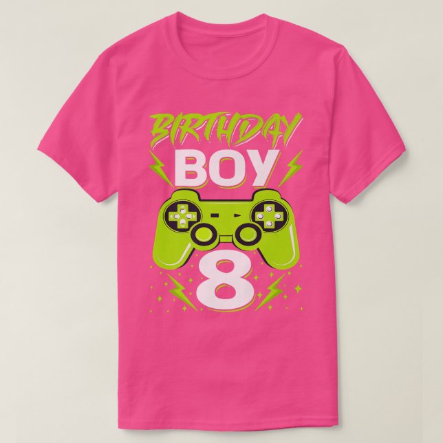 Camiseta Birday Boy 8 Video Game Controller Gamer 8Bir (Diseño del anverso)