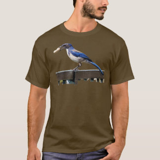 Camiseta Birder Birdwatching California Scrub Jay B