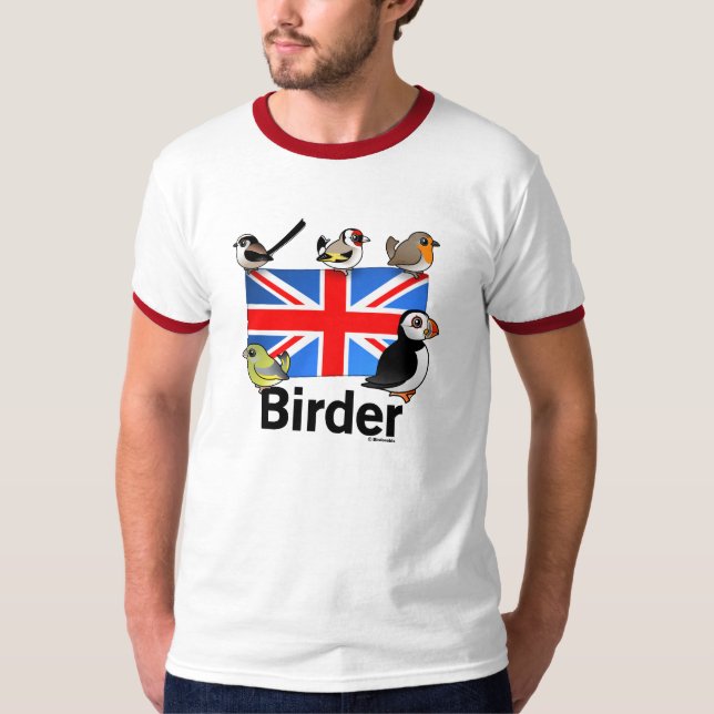 Camiseta Birder BRITÁNICO (Anverso)