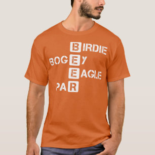 Camiseta Birdie Bogey Eagle Par Beer Funny Golf Golfing Gol