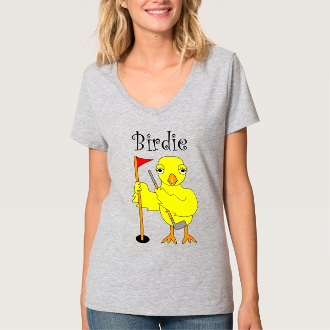 Camiseta Birdie Golfer Chick (Anverso)