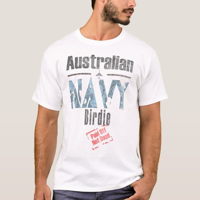 Camiseta Birdie, la marina australiana, pagada, no muerta (Anverso)