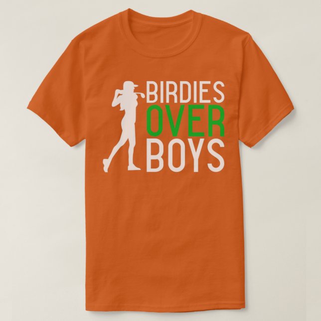 Camiseta Birdies over Boys Womens Golf Design Trimezcla (Diseño del anverso)