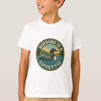 Birding es un estilo de vida - Diseño de distintiv