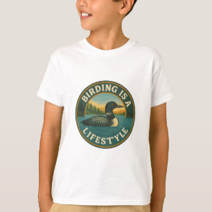 Camiseta Birding es un estilo de vida - Diseño de distintiv