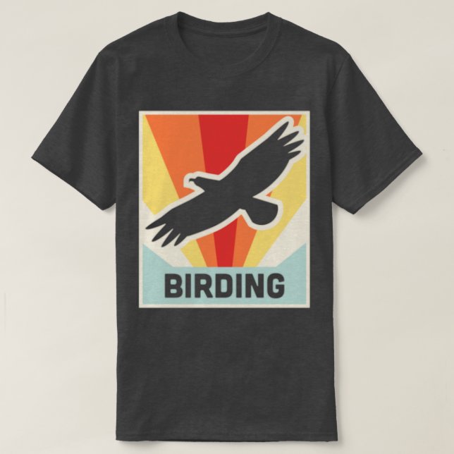 Camiseta BIRDING Vintage Style Bird Watching (Diseño del anverso)