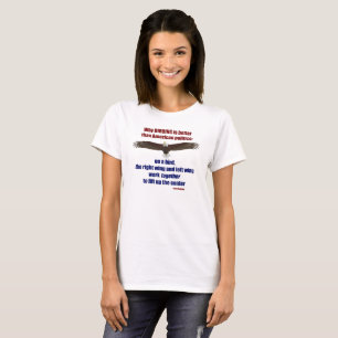 Camiseta Birding y política T - mujeres