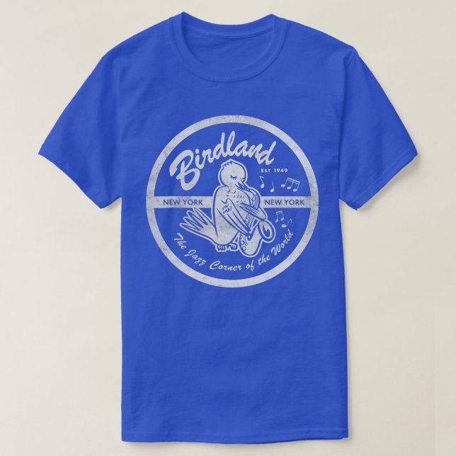 Camiseta Birdlands Vintage Jazz Club (Diseño del anverso)