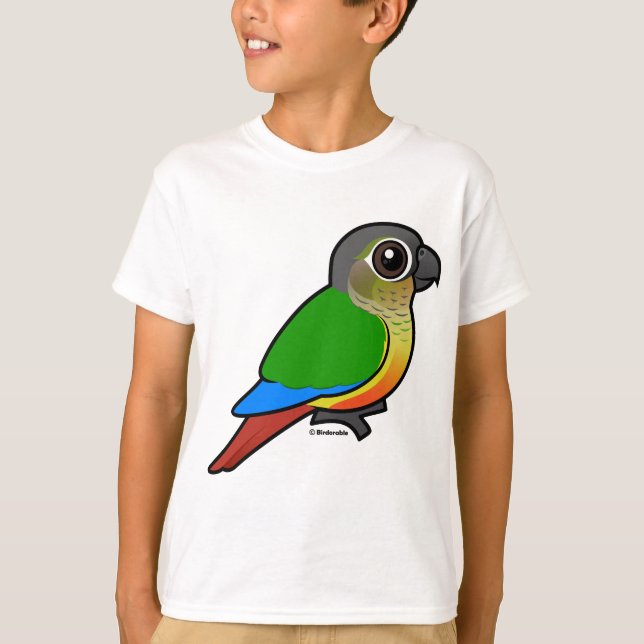 Camiseta Birdorable Amarillo-echó a un lado Conure (Anverso)