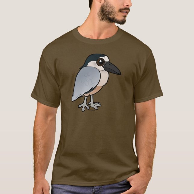 Camiseta Birdorable Barco-cargó en cuenta la garza (Anverso)