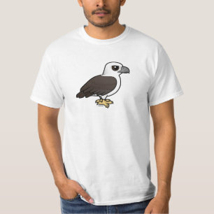 Camiseta Birdorable Blanco-hinchó el mar Eagle