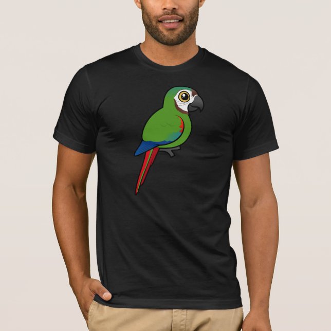 Camiseta Birdorable Castaña-afrontó el Macaw (Anverso)