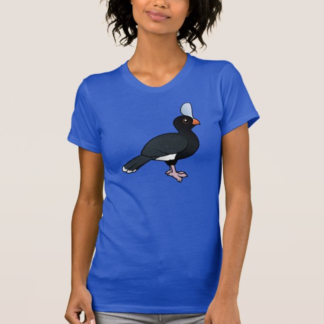 Camiseta Birdorable Curassow con casco (Anverso)