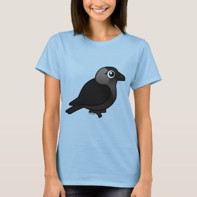 Camiseta Birdorable Jackdaw (Anverso)