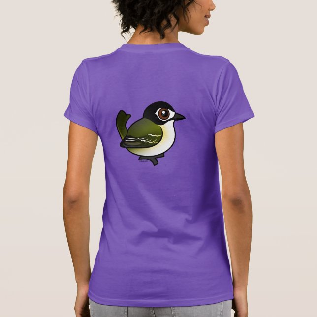 Camiseta Birdorable Negro-capsuló un especie de ave (Reverso)