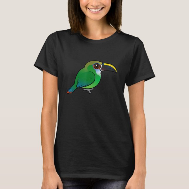 Camiseta Birdorable Northern Emerald Toucanet Cute Little T (Anverso)