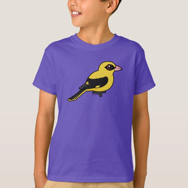 Camiseta Birdorable Oriole de oro eurasiático (Anverso)