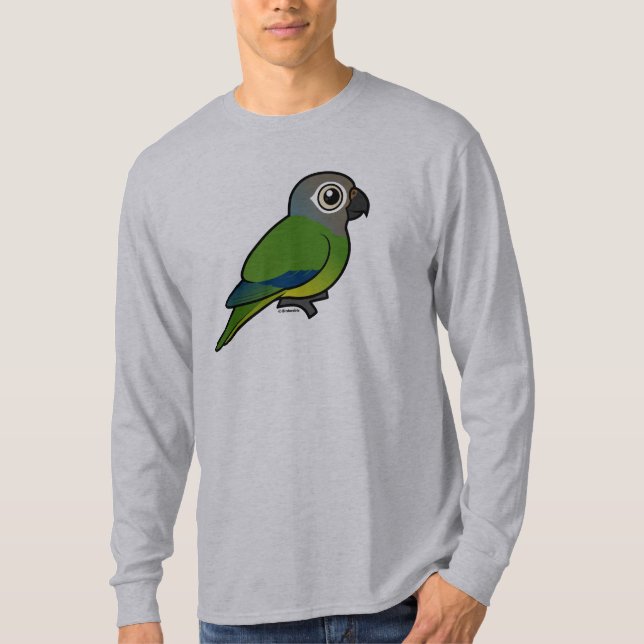 Camiseta Birdorable Oscuro-dirigió Conure (Anverso)