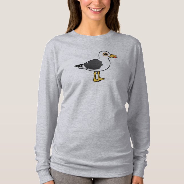 Camiseta Birdorable poca gaviota de espalda negra (Anverso)