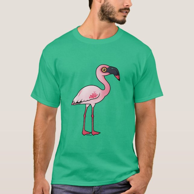 Camiseta Birdorable poco flamenco (Anverso)
