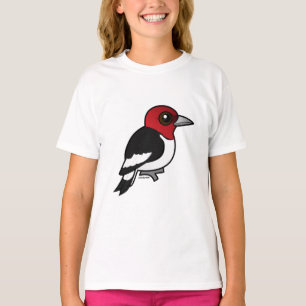 Camiseta Birdorable Rojo-dirigió la pulsación de corrient