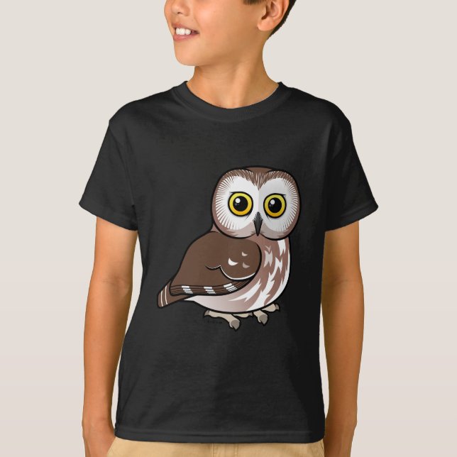 Camiseta Birdorable septentrional Sierra-amola el búho (Anverso)