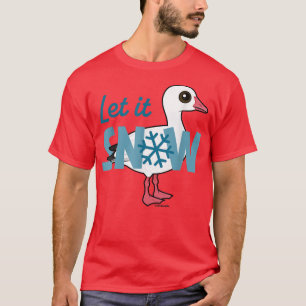 Camiseta Birdorable Snow Goose Let it SNOW  Festive Fun Des