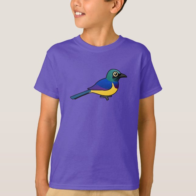 Camiseta Birdorable Starling De oro-breasted (Anverso)