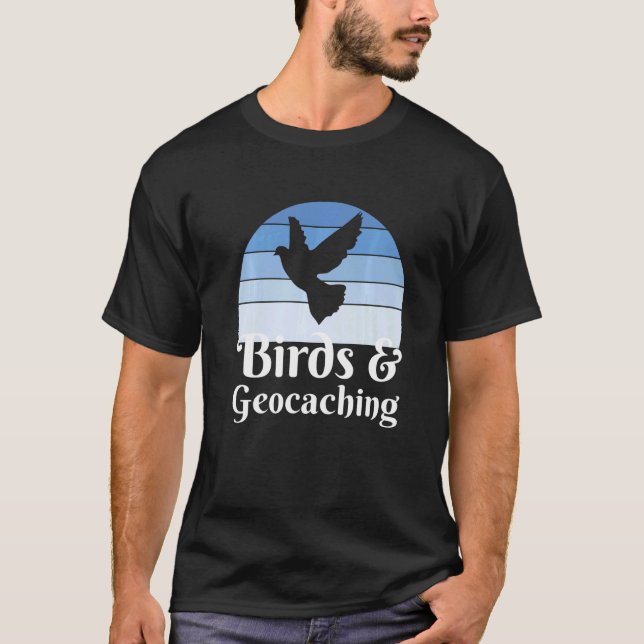 Camiseta Birds And Geocaching   (Anverso)