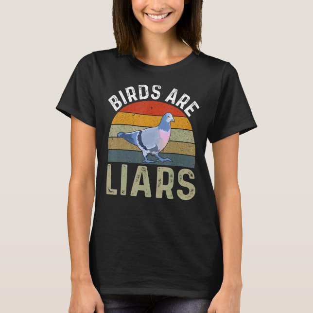 Camiseta Birds Are Liars Bird  Zoologist Twitcher (Anverso)