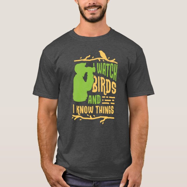 Camiseta Birds Bird Lover Watch Birds Gift Idea Cumpleaños  (Anverso)