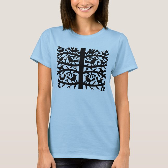 Camiseta Birds In A tree (Anverso)