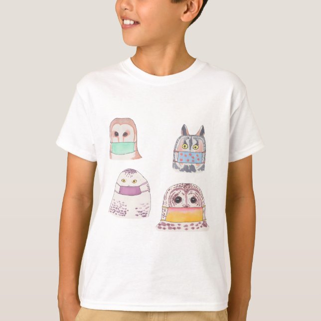 Camiseta Birds in face masks. 2020 birds (Anverso)