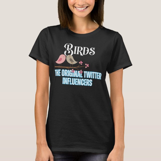 Camiseta Birds_ los usuarios originales de Twitter.b (Anverso)