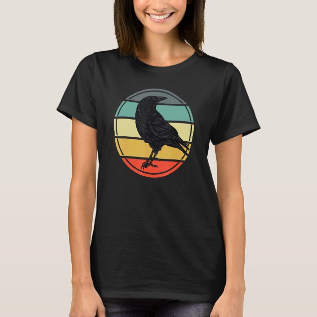 Camiseta Birds Raven Silhouette Bird (Anverso)