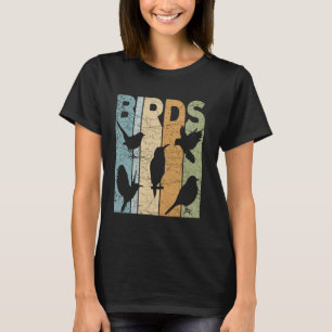 Camiseta Birds Vintage Birdwatching Ornitología retro Birdw