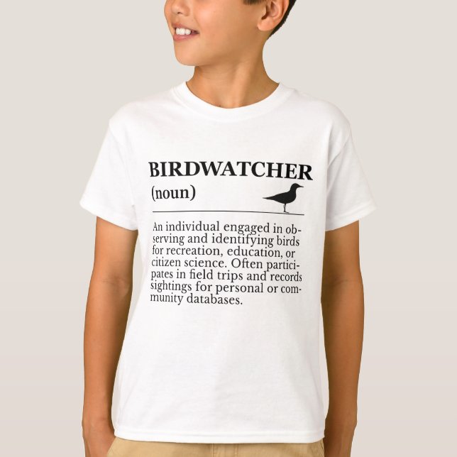 Camiseta Birdwatcher Definition Observation Identification (Anverso)
