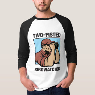 Camiseta Birdwatcher Two-Fisted 3/4 raglán de la manga