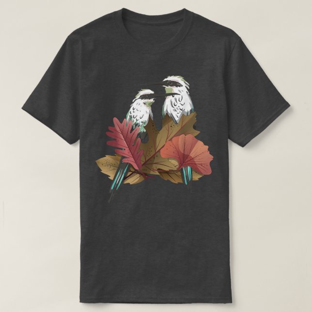 Camiseta Birdwatching Birding Bird Watcher Fall Leaves Autu (Diseño del anverso)