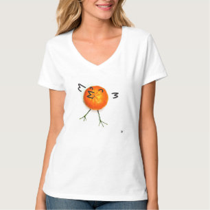 CAMISETA BIRDY, EL PÁJARO NARANJA.