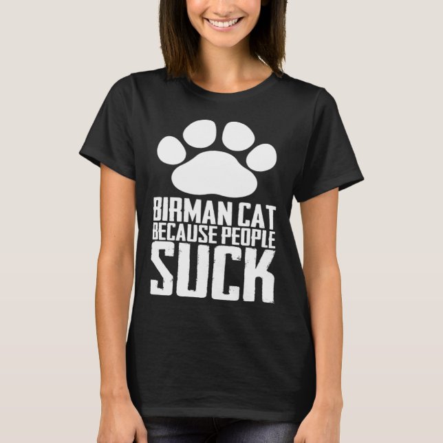 Camiseta Birman mother  Birman dad  Birman kitten  3 (Anverso)