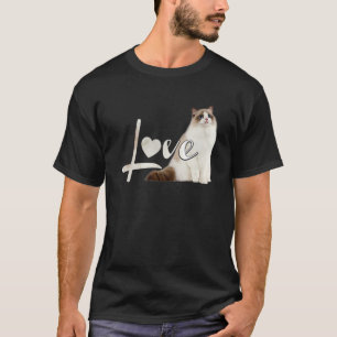 Camiseta Birman Ragdoll Snowshoe Love Kitten