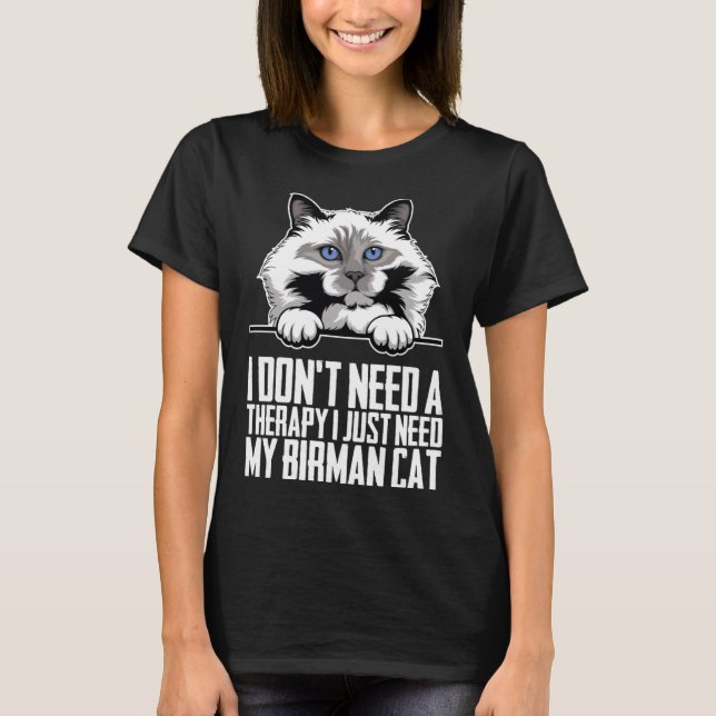 Camiseta Birmania Birman cat Birman mamá (Anverso)
